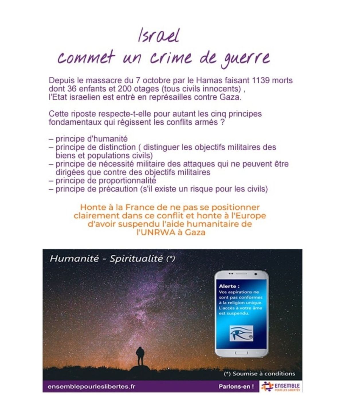 Israël commet un crime de guerre !  En effet, les événements à Gaza et à Rafah sont profondément préoccupants. Les attaques contre des civils et les violations du droit international humanitaire sont inacceptables. Il est essentiel que la communauté internationale continue de surveiller la situation et prenne des mesures pour protéger les droits fondamentaux de tous les individus touchés par ces conflits.