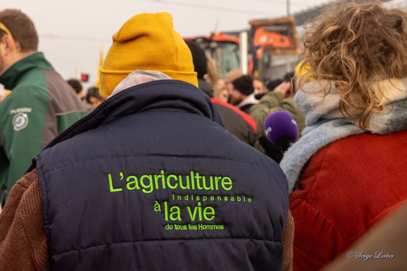 Ensemble pour les Libertés devant le Parlement européen en soutien aux agriculteurs